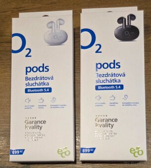 Bezdrátová sluchátka O2 pods - 2