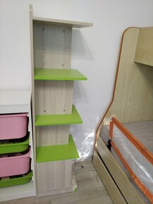 Dětský nábytek - knihovna Lorento zelená - 2