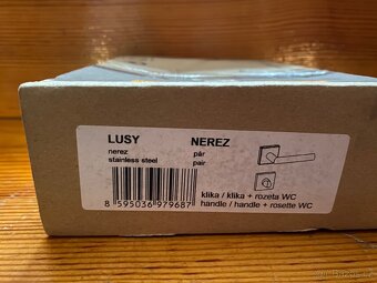 Kliky LUSY nerez stainless steel + rozeta WC - 2