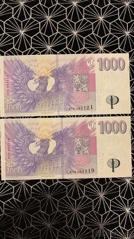 1000 kč s přítiskem - 2