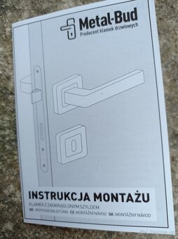 Dveřní klika Metal-Bud TOPAZ nerezová ocel - 2