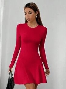 Krátké šaty červené - M - 2