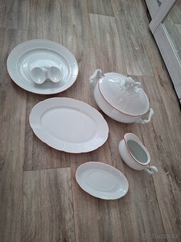Porcelánová servírovací sada Czechoslovakia 5ks - 2