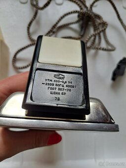 Retro cestovní žehlička - 2