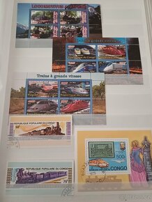 predám známky - vlaky - Congo - 2