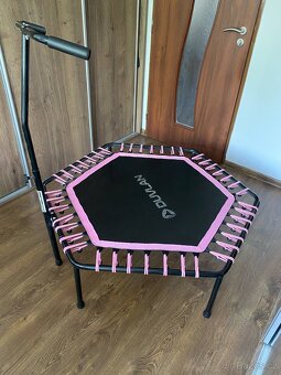 DUVLAN Trampolína s držadlem Jumpee Pink - 2