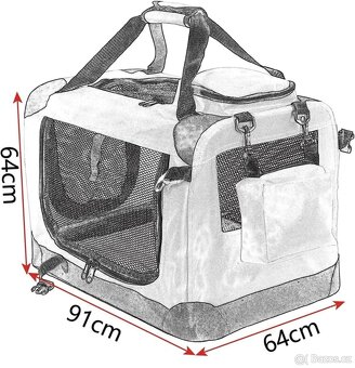 Skládací přepravní klec pro velké psy - 2