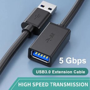 Prodlužovací kabel USB 3.0 5Gbps vysokorychlostní 3m - 2