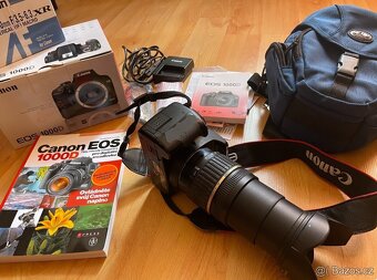 CANON EOS 1000D + TAMRON AF 18-200, brašna, nová bat. - 2