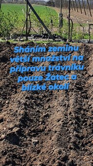 hlína, zemina, na zatravnění, sháním ,poptávám zdarma - 2