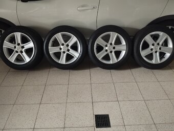 ALU 5x114,3 r16x7j ET 55, 205/55/16 zánovní Dunlop 7,5mm - 2