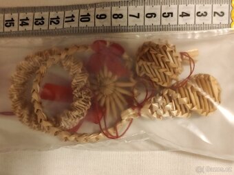 vánoční ozdoby slaměné balíček 5 ks 50,- Kč - 2