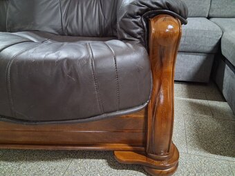 Pohovka kožená rustikální - 2