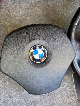 Originální kožený multifunkční volant BMW E90 - 2