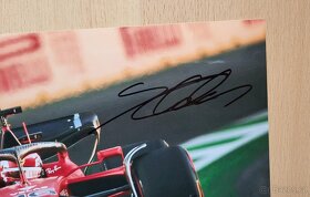 Charles Leclerc F1 Ferrari velké foto 20x30 orig. autogram - 2