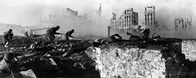 plechová cedule: Stalingrad 1942 - řeka Volha - 2
