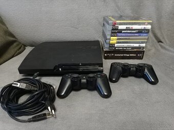 PS3 + hry + 2 ovladače + Volant thrustmaster - 2
