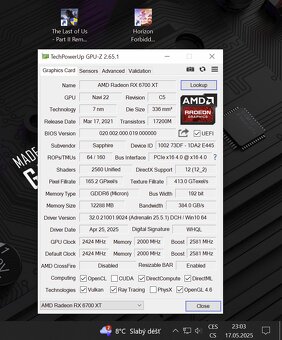 Sapphire PULSE Radeon RX 6700 XT 12GB - v zaruce do 07/26 - 2