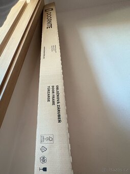 Bílé bezfalcové zárubně 80L (tl. zdi 150mm) - nerozbalené - 2