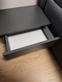 Set 2 ks nočních stolků FINO - grafit - 2