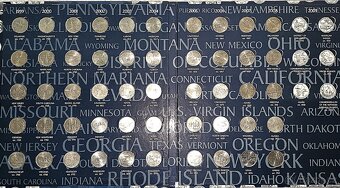 Sada 50 mincí "50 State Quarters" USA v albu 1999 - 2008 - 2
