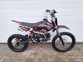 dirtbike pitbike 125ccm KXD 607 17/14 - červená - 2