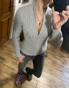 Luxusní svetr na zip Tommy Hilfiger nový s visačkou - 2