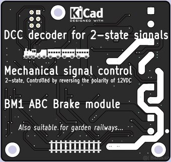 DCC dekodér pro výhybky či návěstidla vč. ABC - 2