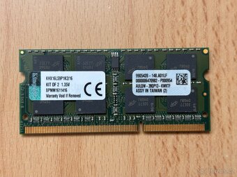 Paměť RAM 8GB DDR3 SODIMM HyperX - 2