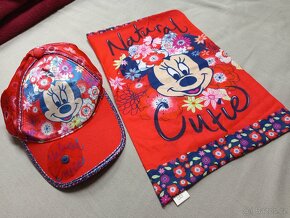 Minnie mouse, komplet kšiltovka+ nákrčník - 2