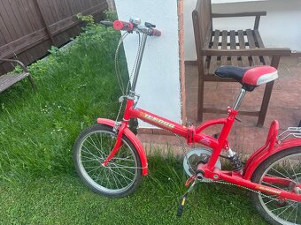 Skládací kolo Hillebud – retro styl, odpružené - 2