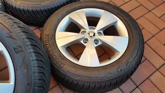 Zimní sada ŠKODA Octavia 4 5x112 R16 pneu 205/60/16 zánovní - 2