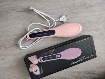 Elektrický kartáč na narovnání vlasů Fast hair straightener - 2