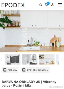 EPODEX BARVA NA OBKLADY 2K | Polární bílá - 2