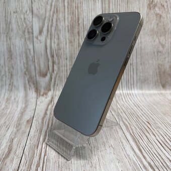 iPhone 15 Pro 128GB, nature, 100% baterie,vada na displayi - 2