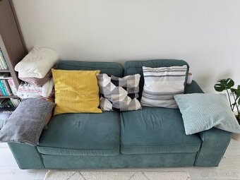 IKEA KIVIK 2místná pohovka, Kelinge šedotyrkysová - 2