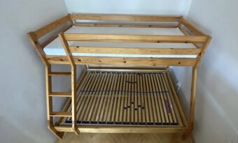 DOVOZ MOŽNÝ dvoupatrová postel 90x200 a 140x200 - 2
