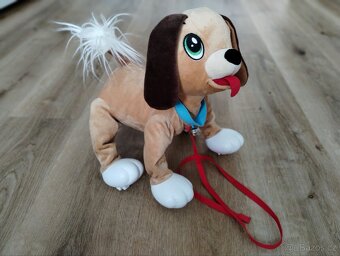 Pejsek Floppy 28cm poskakující štěně na vodítku - 2