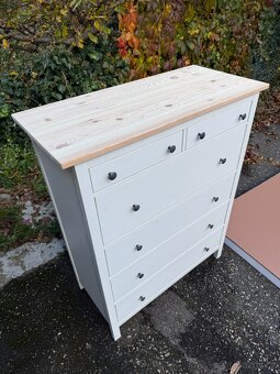 Komoda IKEA Hemnes se 6 zásuvkami - bíl. mořidlo - 2