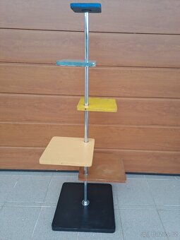 chrom - chromovaný květinový stojan - stolek THONET - KOVONA - 2