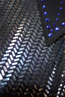 Westernová show halenka L - modrá - 2