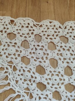 Háčkovaný pléd, šátek - 2