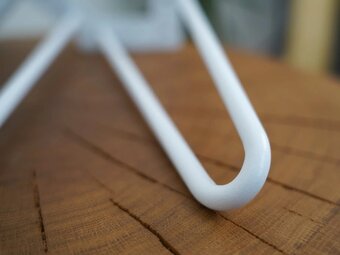 Industrial Hairpin Podnož Noha 2 ramenná Bílá 1ks - 2