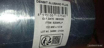 Střešní bitumenový pás DenBit Aluband PLUS 15cm/10m - 8ks - 2