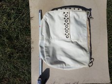 Bílá kožená dámská kabelka retro - 2