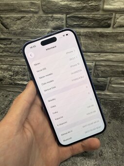 iPhone 16 128GB Ultramarine, baterie 98% - 2