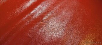 Sofa, Ikea , červená kůže. - 2