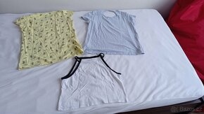 Sada dívčích triček + podprsenka (vel. 146/152) - 2