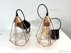 Měděný drátěný lustr - 2