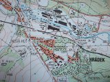 Vojenská profesionální tajná mapa Mirošov Brdy Jince ČSLA - 2